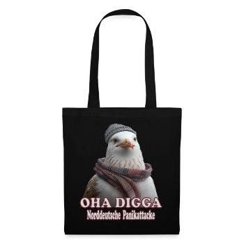 OHA Attaque de panique de l’Allemagne du Nord Frise Mer du Nord - Sac en tissu - noir - Devant