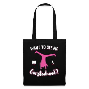 Vous voulez me voir faire une roue de chariot - Sac en tissu - noir - Devant