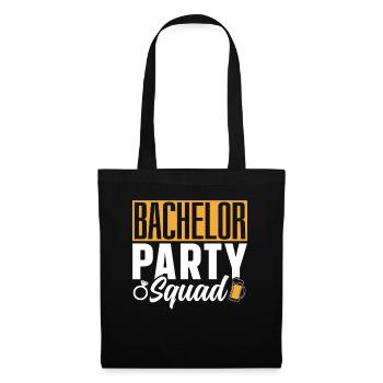 Enterrement de vie de jeune fille Escouade de mariée Bachelorette - Sac en tissu - noir - Devant