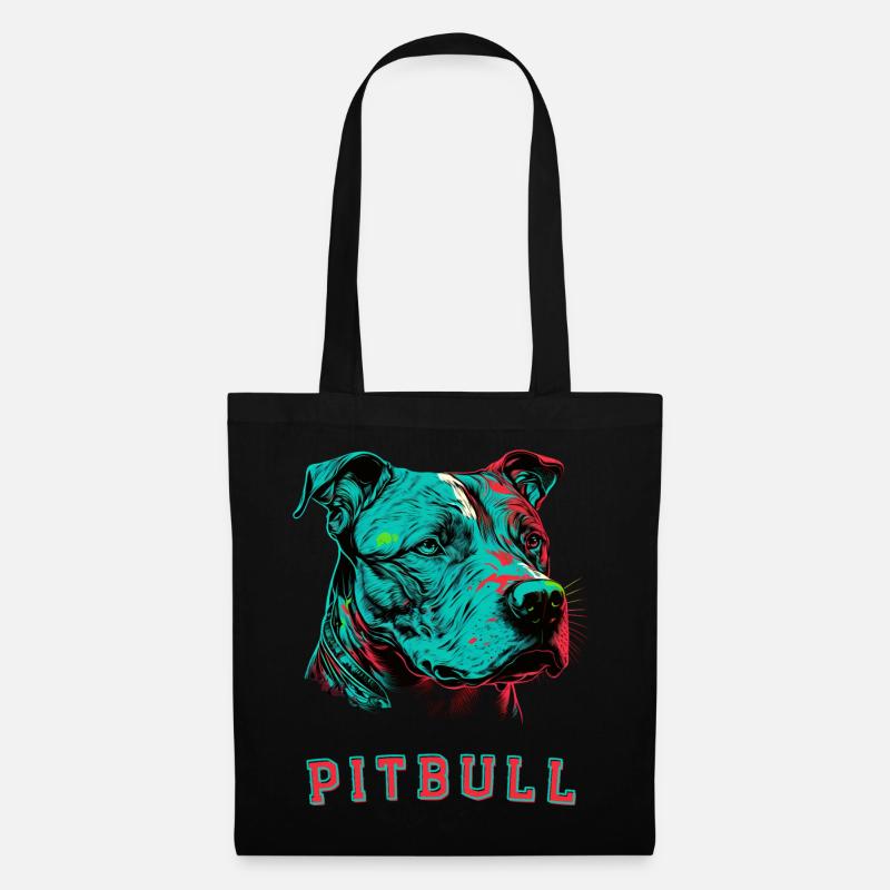 Pitbull - Stoffbeutel - Schwarz