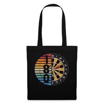 Retro dartboard Dartboard 180 for darts players - Tote Bag - black - Front