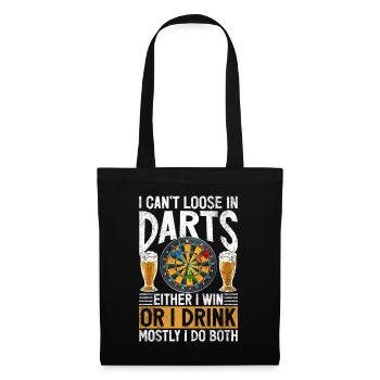 Retro dartboard Dartboard 180 for darts players - Tote Bag - black - Front