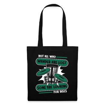 Certains sont à la recherche de disques Disc golfeur Frisbee - Sac en tissu - noir - Devant