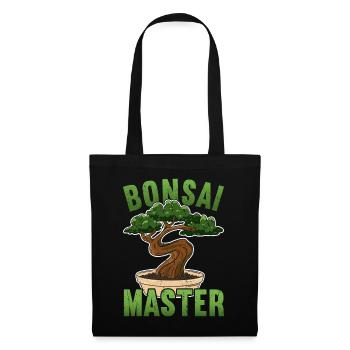 Bonsai-Baum - Stoffbeutel - Schwarz - Vorne