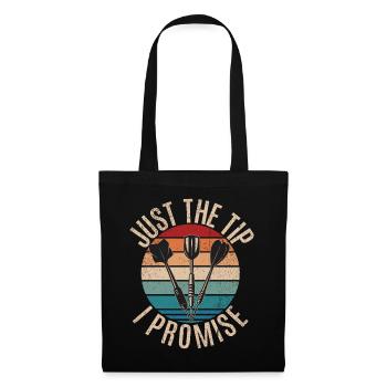 Retro dartboard Dartboard 180 for darts players - Tote Bag - black - Front