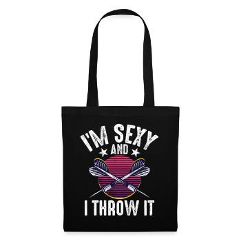 Retro dartboard Dartboard 180 for darts players - Tote Bag - black - Front