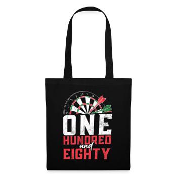Retro dartboard Dartboard 180 for darts players - Tote Bag - black - Front
