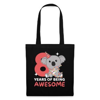 Koala pour les enfants de 8 ans de huit ans - Sac en tissu - noir - Devant