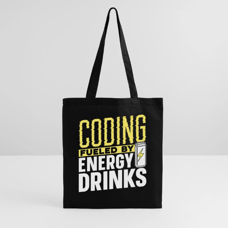 Programmieren Mit Energydrinks Coding Coder Code Stoffbeutel