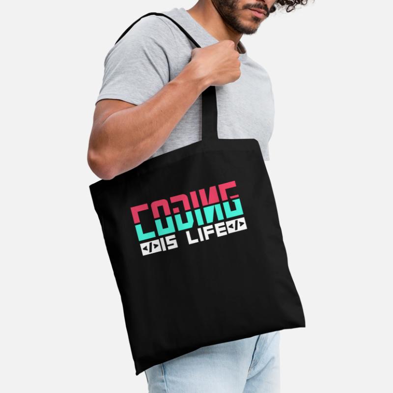 Coding Ist Leben Programmierer Coder Code Stoffbeutel