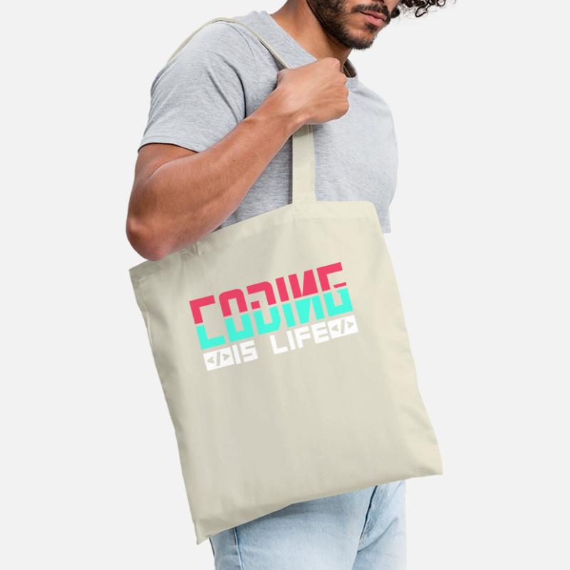 Le codage est un code de codeur programmeur de vie Sac en tissu