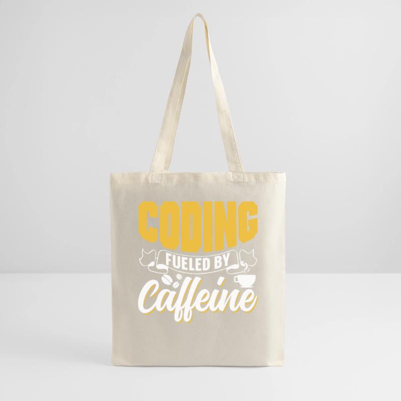 Programming powered by caffeine coding Tote Bag