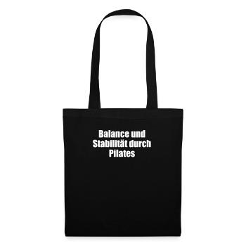 Pilates - Balance und Stabilität durch Pilates - Stoffbeutel - Schwarz - Vorne