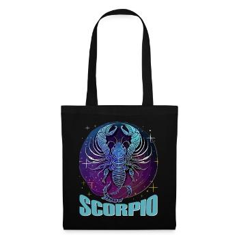 Scorpio Celestial Scorpion Zodiac Symbol Scorpius - Stoffbeutel - Schwarz - Vorne