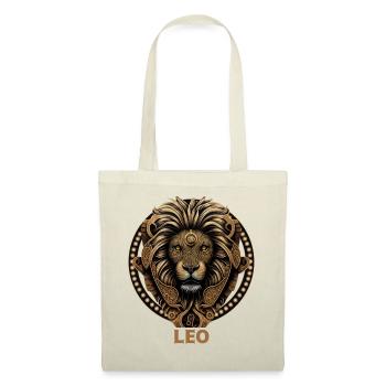 Symbole astrologique du zodiaque Lion Constellation - Sac en tissu - nature - Devant