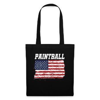 Paintball Patriotic American - Tote Bag - black - Front