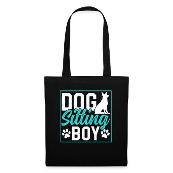 Dog Sitter Boy Dog Sitting Dog Sitting Dog - Tote Bag - black - Front