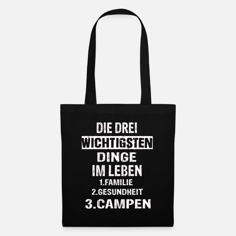 Campen - Stoffbeutel - Schwarz