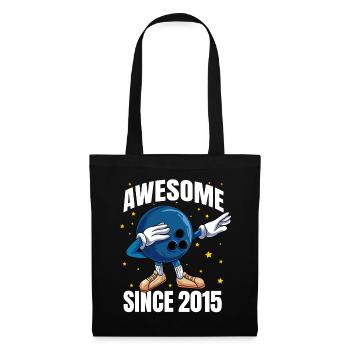 Awesome Since 2015 - 8th Bowling Birthday - Tote Bag - black - Front