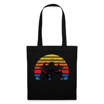 Sloth Drum Set Drumming Sloth Drummer - Tote Bag - black - Front