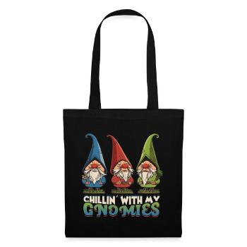 Jardin Gnome Jardin - Sac en tissu - noir - Devant