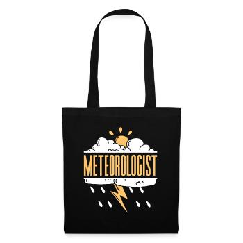 Météorologue Profession Météorologie Prévisions météorologiques - Sac en tissu - noir - Devant