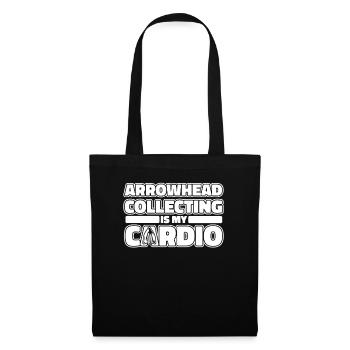 arrowhead collecting is my cardio hunting tips - Tote Bag - black - Front
