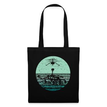 Planète Étoiles Galaxie Lunaire - Sac en tissu - noir - Devant
