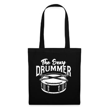The Sexy Drummer - Drum Player Drumming Drummer Mu - Stoffbeutel - Schwarz - Vorne