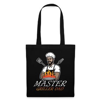 Master Griller Dad Grill Pan Decor Foodie - Tote Bag - black - Front