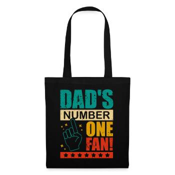 Dad's Number One Fan Daddy's Kid proud of the - Tote Bag - black - Front