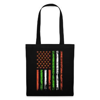American Flag Holiday Spooktacular Pumpkin - Tote Bag - black - Front