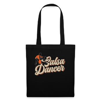 Danseur de salsa Hobby Dance Danse - Sac en tissu - noir - Devant