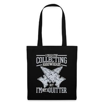 I'm Not A Quitter Jagdspitzen Arrowhead Hunter - Stoffbeutel - Schwarz - Vorne