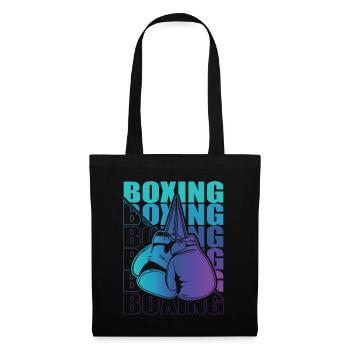 Boxen Martial Arts Boxing Box Club Boxer - Stoffbeutel - Schwarz - Vorne