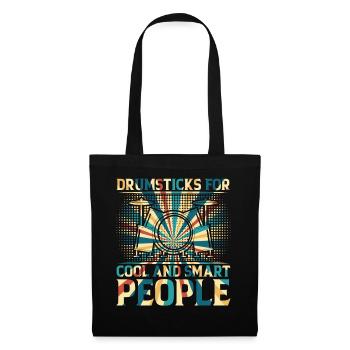 Drumsticks For Cool And Smart People - Drummer Mus - Tote Bag - black - Front