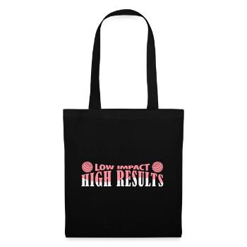 Gym Training Design for Low Impact Workout - Tote Bag - black - Front