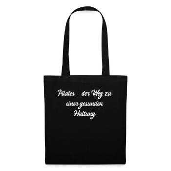 Pilates - Pilates - der Weg zu einer gesunden - Stoffbeutel - Schwarz - Vorne
