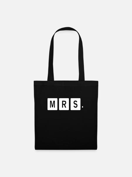 Mr Mrs Teamshirt - Stoffbeutel - Schwarz