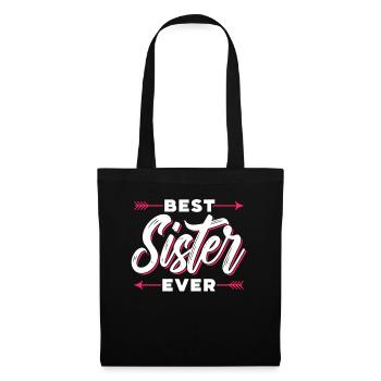 Meilleure sœur de tous les temps Sœurs amies - Sac en tissu - noir - Devant