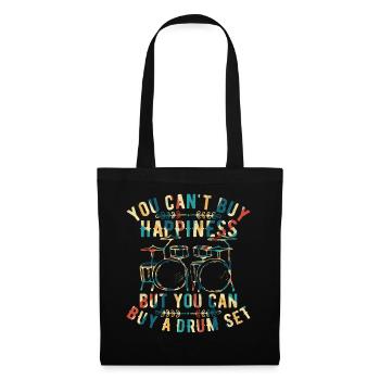 Batteur - Vous ne pouvez pas acheter le bonheur mais vous pouvez acheter - Sac en tissu - noir - Devant