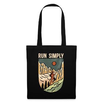 Trail Running Run Simply Ultra Running Trail Race - Stoffbeutel - Schwarz - Vorne