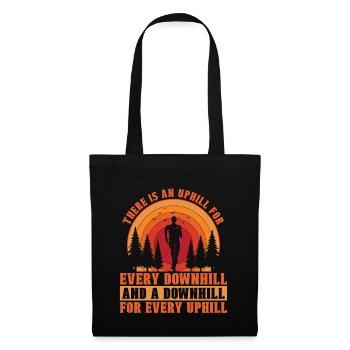 Trail Running There Is An Uphill For Trail Race - Tote Bag - black - Front