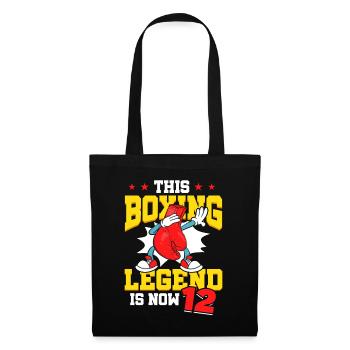 Diese Boxlegende Ist Jetzt 12 Sports Kid 12. - Stoffbeutel - Schwarz - Vorne