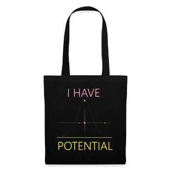 Futur physicien Science Nerd I - Sac en tissu - noir - Devant