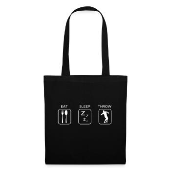 Mangez Sommeil Athletic Ball Sport Bullet Chocs - Sac en tissu - noir - Devant