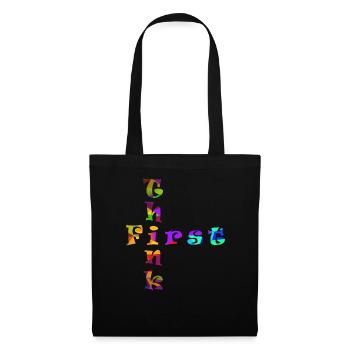 Pensez d’abord - Sac en tissu - noir - Devant
