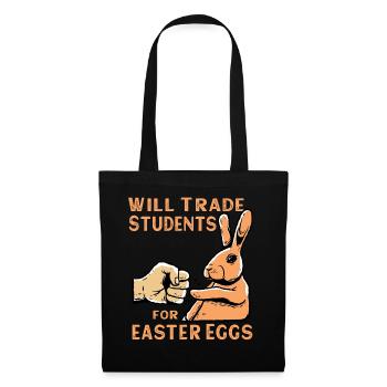 Échangera des étudiants contre des œufs de Pâques - Sac en tissu - noir - Devant