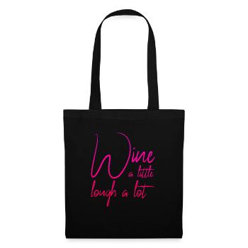 funny wine saying - Tote Bag - black - Front
