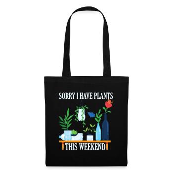 Je suis désolé de planter ce week-end - Sac en tissu - noir - Devant